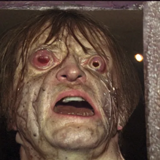 Image similar to fleshy wet mark e smith turned inside out, practical effects, horror