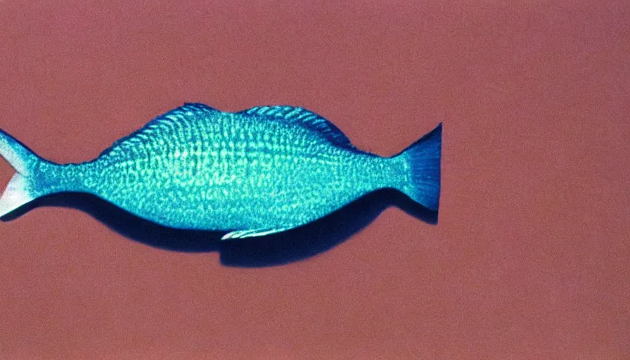 Image similar to 7 0 s movie still of a two leg fish, cinestill 8 0 0 t 3 5 mm technicolor, heavy grain, high quality, high detail