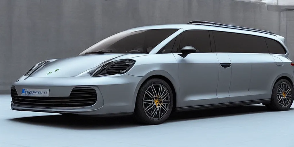 Image similar to “2021 Porsche Minivan, ultra realistic, 4K, high detail”