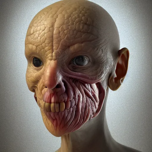 Image similar to hyperrealistic dslr film still of vegetable with human features, stunning 8 k octane comprehensive 3 d render, inspired by istvan sandorfi & greg rutkowski & unreal engine, perfect symmetry, dim volumetric cinematic lighting, extremely hyper - detailed, incredibly real lifelike attributes & flesh texture, intricate, masterpiece, artstation, stunning, 8 5 mm f 1. 4