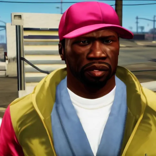 Image similar to still of fifty cent in gta v