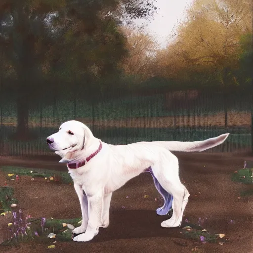 Image similar to doggos in the park, photorealistic