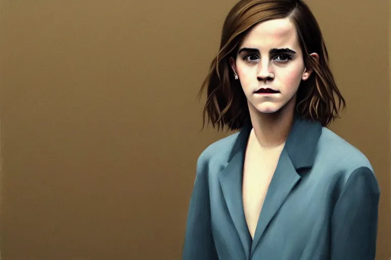 Prompt: portrait of emma watson artwork by tim eitel