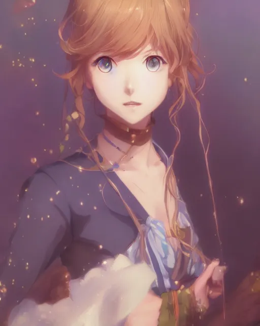 Prompt: An anime portrait of Violet Evergarden, by Stanley Artgerm Lau, WLOP, Rossdraws, James Jean, Andrei Riabovitchev, Marc Simonetti, and Sakimichan, tranding on artstation