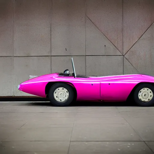 Image similar to Elegant photography of the pink panther car