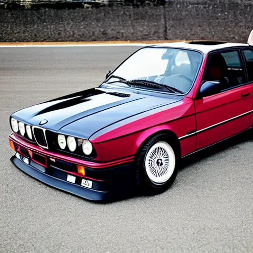 Image similar to evil Jason Stethem holds in his arms BMW e30