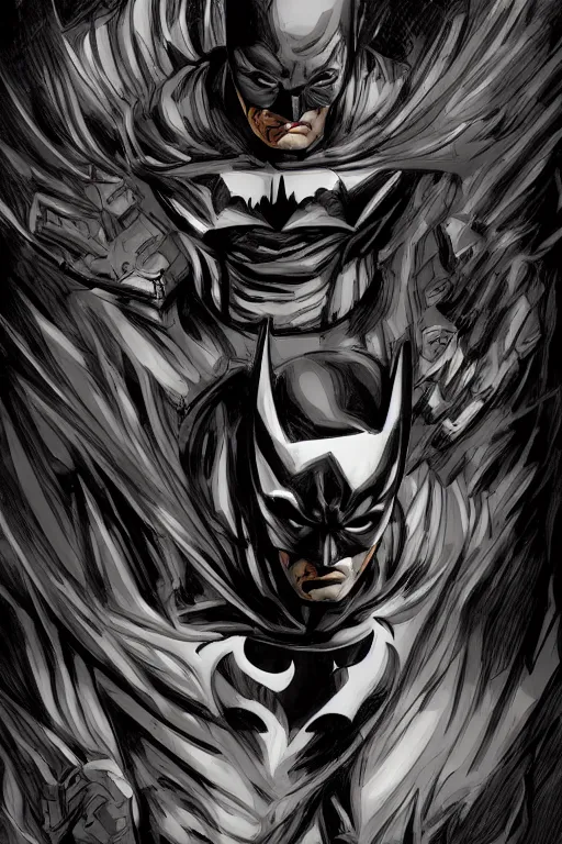 Image similar to batman symbiote, comic strip style, dynamic lighting, fantasy concept art, trending on art station, stunning visuals, creative, cinematic, portrait, ultra detailed