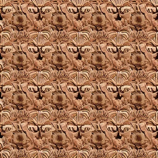 Image similar to Texture of wood ultra realistic, 4k, seamless repeating pattern symmetrical, damask pattern, reflections, epic, beautiful composition,octance render. insane details., hyper detail, concept ar