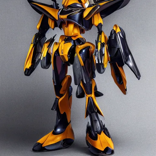 Image similar to futuristic ophrys insectifera mecha fly orchid body, sepals forming helmet, floral details, ophrys, 8 k hd resolution, barbatos gundam with floral inlay, bandai box art, star wars, makoto kobayashi, frank gehry, raymond swanland