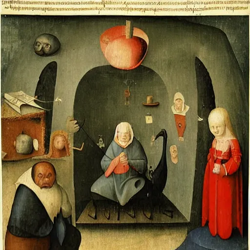 Image similar to hieronymus bosch's interpretation of school.