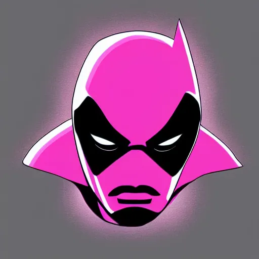 Image similar to pink batman detailed smooth digital art