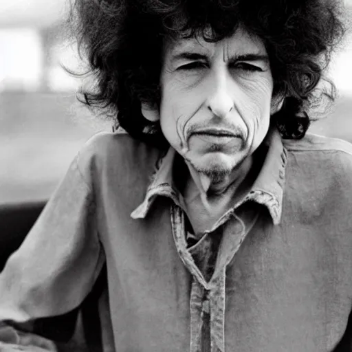 Prompt: The face of Bob Dylan at 80 years old