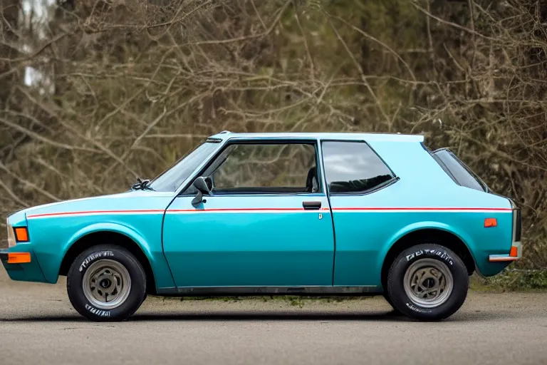 Prompt: 1 9 8 3 amc gremlin xf iq 4 1 5 0 mp 5 0 mm f 1. 4 iso 2 0 0 1 1 6 0 s natural light adobe photoshop adobe lightroom photolab affinity photo photo