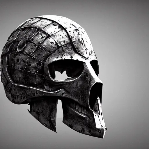 Image similar to crow skull knight helmet, headshot, side elevation, grimdark, fantasy, dark souls, hyperrealistic, art by mike franchina