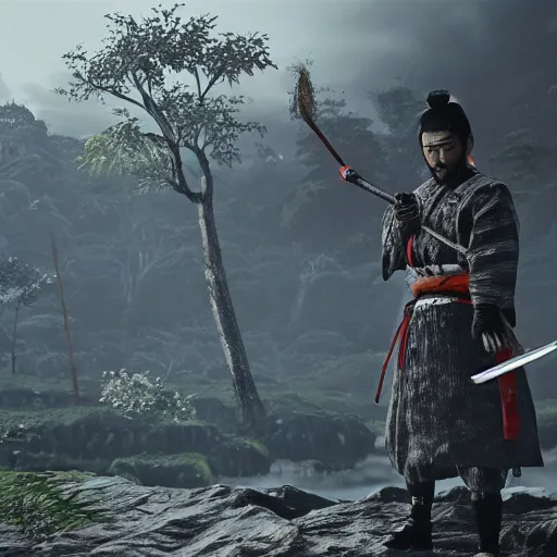 Image similar to the ghost of tsushima