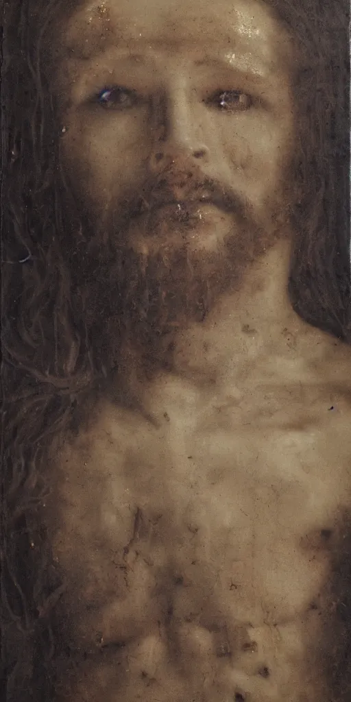 Image similar to jesus christ on the cross, by nicola samori, painting, 8 k, high detail