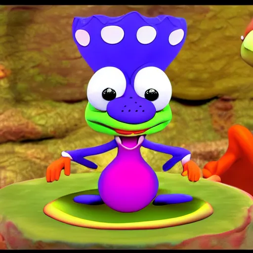 Prompt: toad queen 3d cartoon LOONEY TUNES