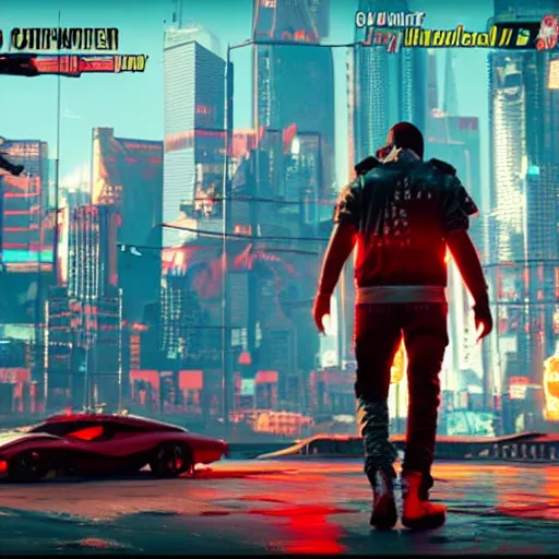 Image similar to 2 1 savage rapping on a stage in front of a crowd in cyberpunk 2 0 7 7, gameplay screenshot, detailed