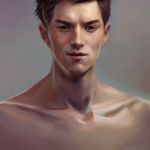 Prompt: portrait of a man , digital art by Mandy Jurgens and Irina French and Heraldo Ortega and Janice Sung and Julia Razumova and Charlie Bowater and Aaron Griffin and Jana Schirmer and Guweiz and Tara Phillips and Yasar Vurdem and Alexis Franklin and Loish and Daniela Uhlig and David Belliveau , hyperdetailed, artstation, cgsociety