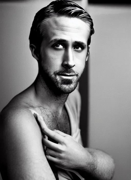 Image similar to portrait of humanoid goose ryan gosling a beak, natural light, sharp, detailed face, magazine, press, photo, steve mccurry, david lazar, canon, nikon, focus