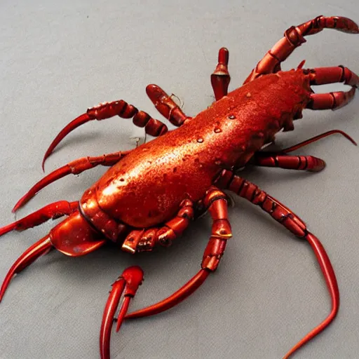 Prompt: steampunk lobster