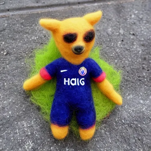 Image similar to neymar needle felted , needle felting art