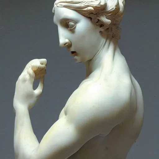 Image similar to “ a extremely detailed female figure stunning sculpture by bernini in 1 9 th century ”