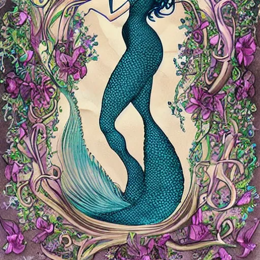 Image similar to beautiful mermaid in valorant style,