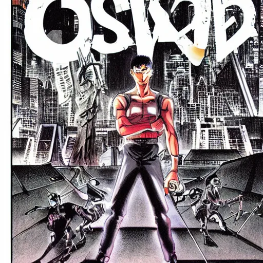 Prompt: professionally drawn 9 0 s berserk mature cyberpunk horror detective action manga comic cover for the movie escape from new york, full color, beautifully drawn coherent professional, drawn by ando, tadao. japanese script on the cover. simplistic minimalist