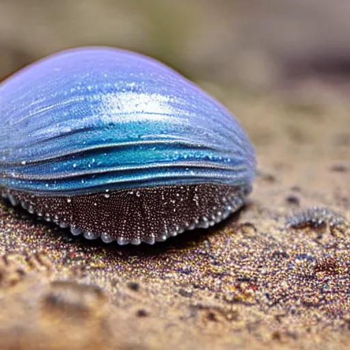 Prompt: close-up of a magic ocean slug in its habitat, photorelistic