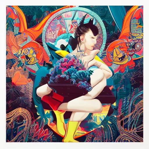 Image similar to Tristan Eaton, victo ngai, artgerm, Lofi pikachu