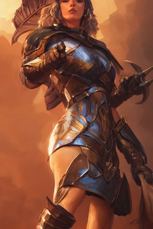 Image similar to amazon valkyrie athena, d & d, fantasy, portrait, highly detailed, headshot, digital painting, trending on artstation, concept art, sharp focus, illustration, art by artgerm and greg rutkowski and magali villeneuve