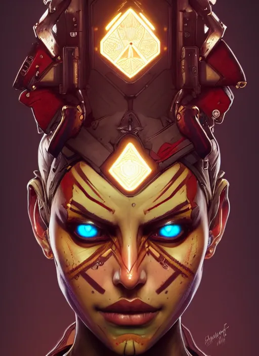 Image similar to symmetry!! portrait of borderlands 3 psycho, intricate, elegant, highly detailed, digital painting, artstation, concept art, smooth, sharp focus, illustration, art by artgerm and greg rutkowski and alphonse mucha, 8 k