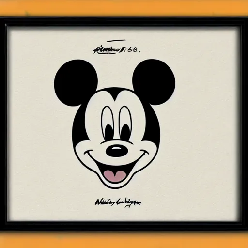 Prompt: Mickey mouse, Patent drawing, detailed, hyper-detailed, very realistic