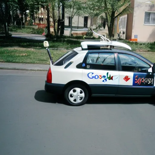 Image similar to google street view car ( 2 0 0 1 )