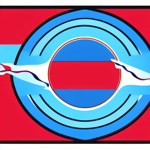 Image similar to The flag of the city of Thunder Bay, vector art, svg