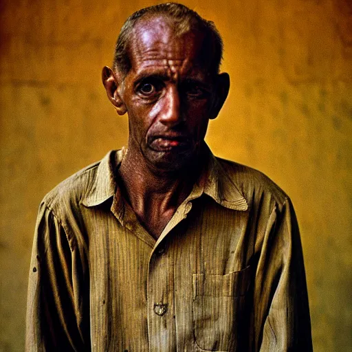 Image similar to this person is a leader, portrait photograph, by steve mccurry