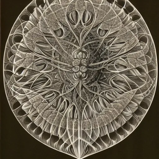 Image similar to drawing by haeckel