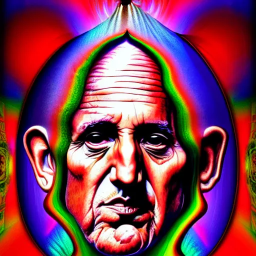 Image similar to an extremely psychedelic portrait of the pope, surreal, lsd, face, detailed, intricate, elegant, lithe, highly detailed, digital painting, artstation, concept art, smooth, sharp focus, illustration