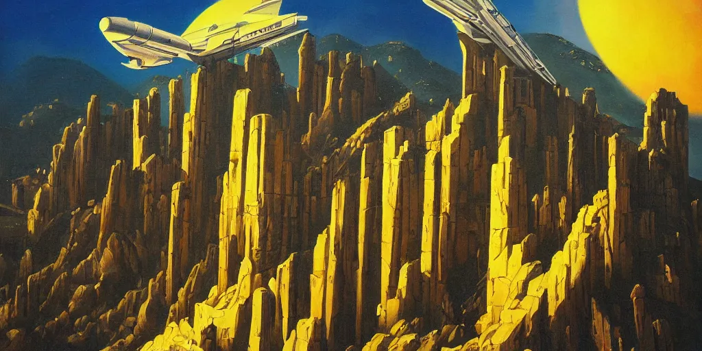 Prompt: a beautiful painting of greece, gothic, zaha, by angus mckie, trending on artstation