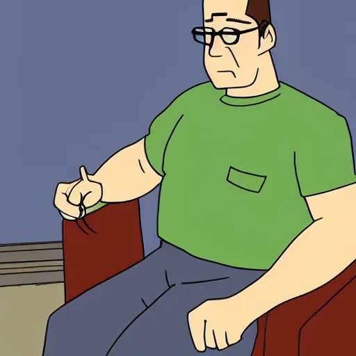 Image similar to real life photograph of Hank Hill