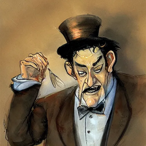 Image similar to the drunk french baron by peter de seve