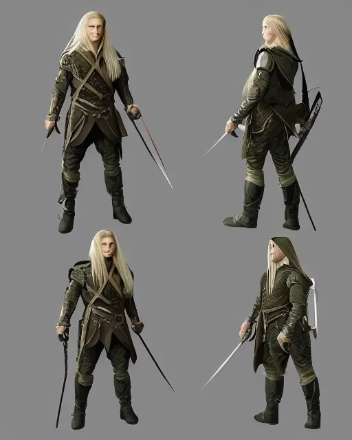 Prompt: Legolas as a modern elite army unit. Sharp focus, fantasy style, volumetric lighting, 8K hidg definition, highly detailed, trending on artstation