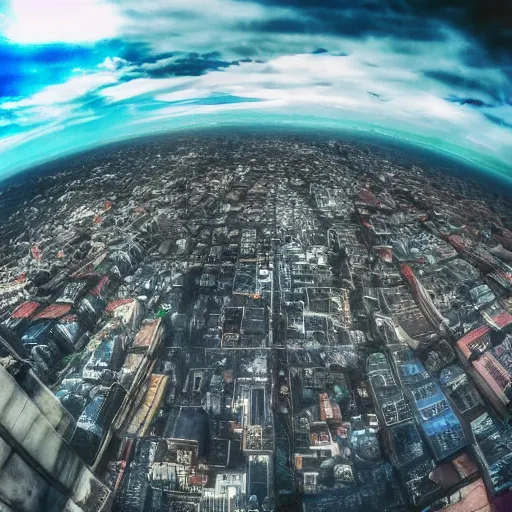 Image similar to walking around a city built on the clouds, GoPro, heaven, wide angle, photo realistic,