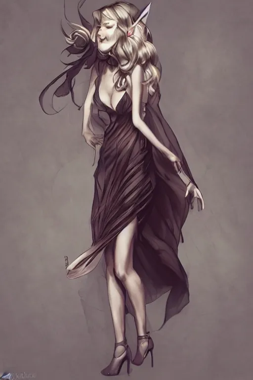 Image similar to Dress by Artgerm and WLOP