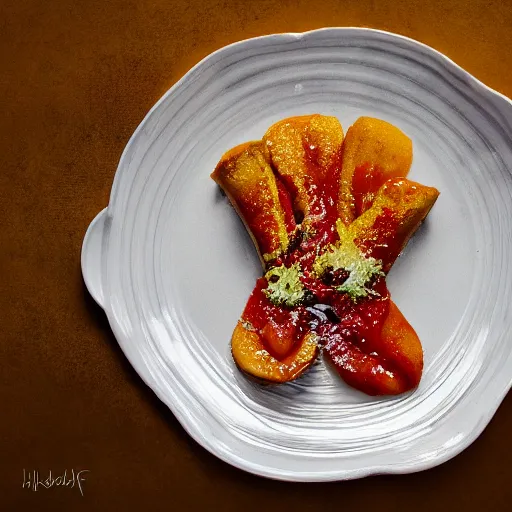 Image similar to an empty plate, culinary art photography