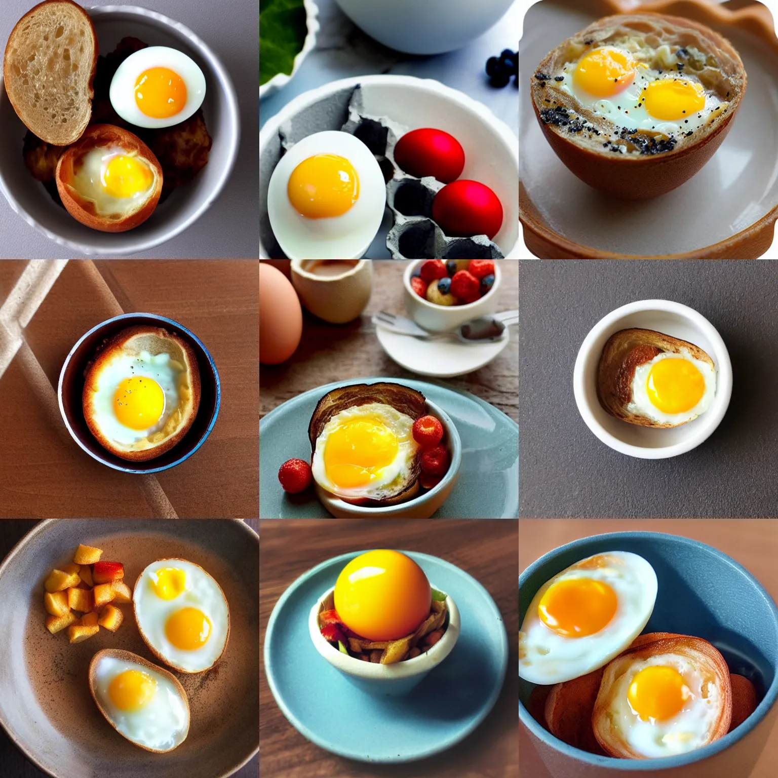 Prompt: image of a delicious breakfast egg in an egg cup. realistic