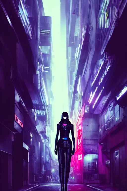 Image similar to high fashion poster clothing design photographic, majiec kuciara, cyberpunk blade runner, volumetric light, floodlight, ambient, street, dark, neon lights, artstation, high contrast, 4 k detailed