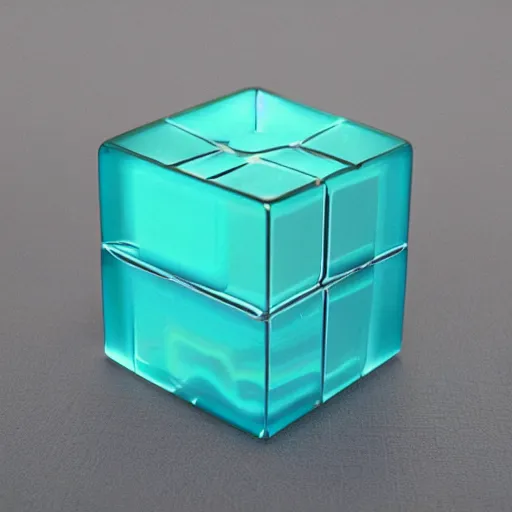 Prompt: resin cube, 1 6 : 9