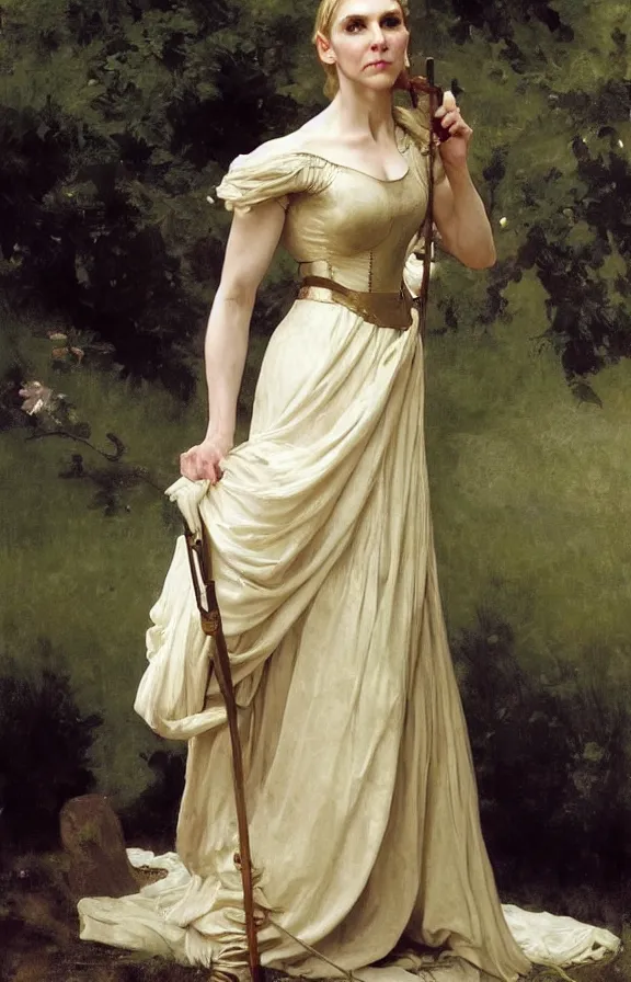 Prompt: rhea seehorn as kim wexler in fantasy medieval costume by John Singer Sargent, William Adolphe Bouguereau, Raphael